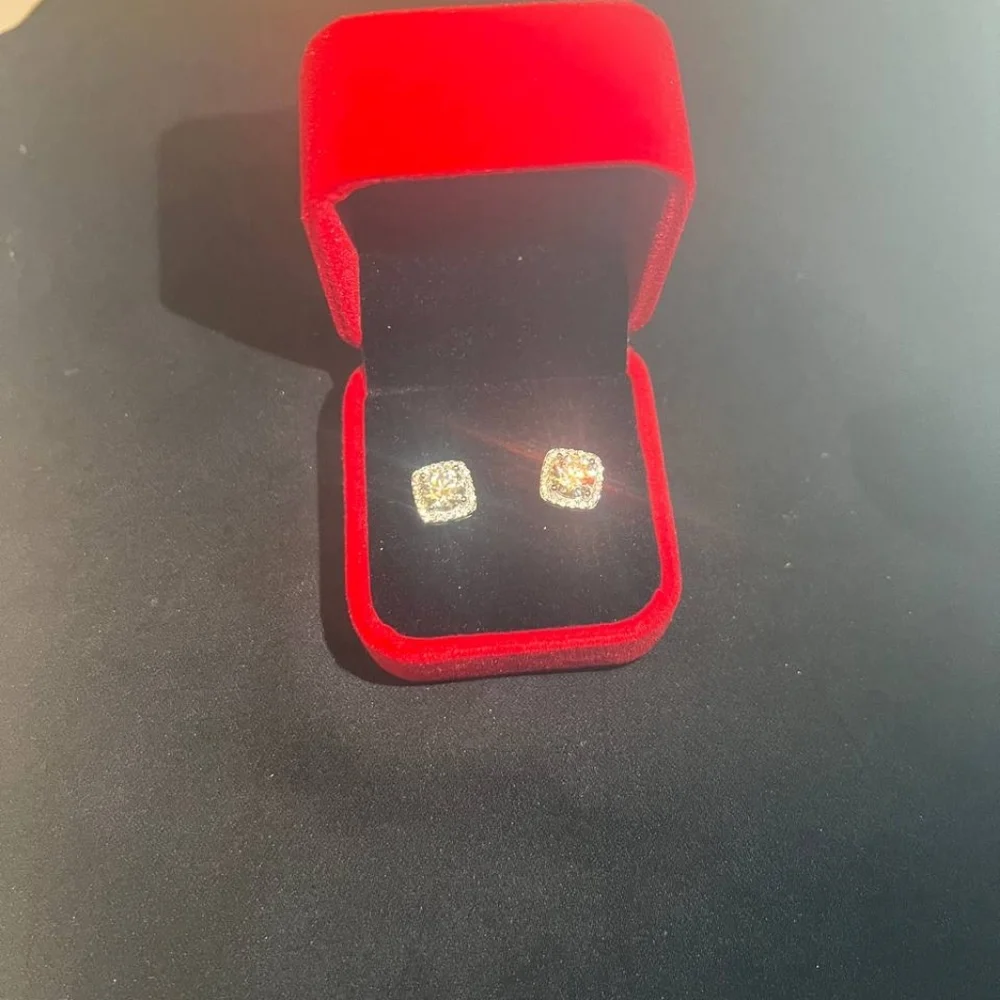 CERT 1 CTW Moissanite Earrings